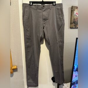 J. Crew Gray Chinos Classic Cotton-Blend